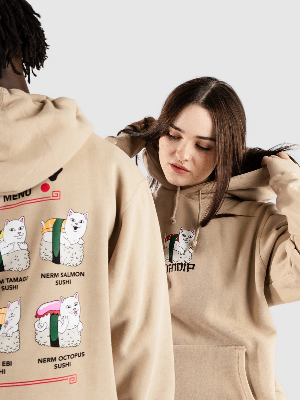 RIPNDIP Sushi Nerm Hoodie sand