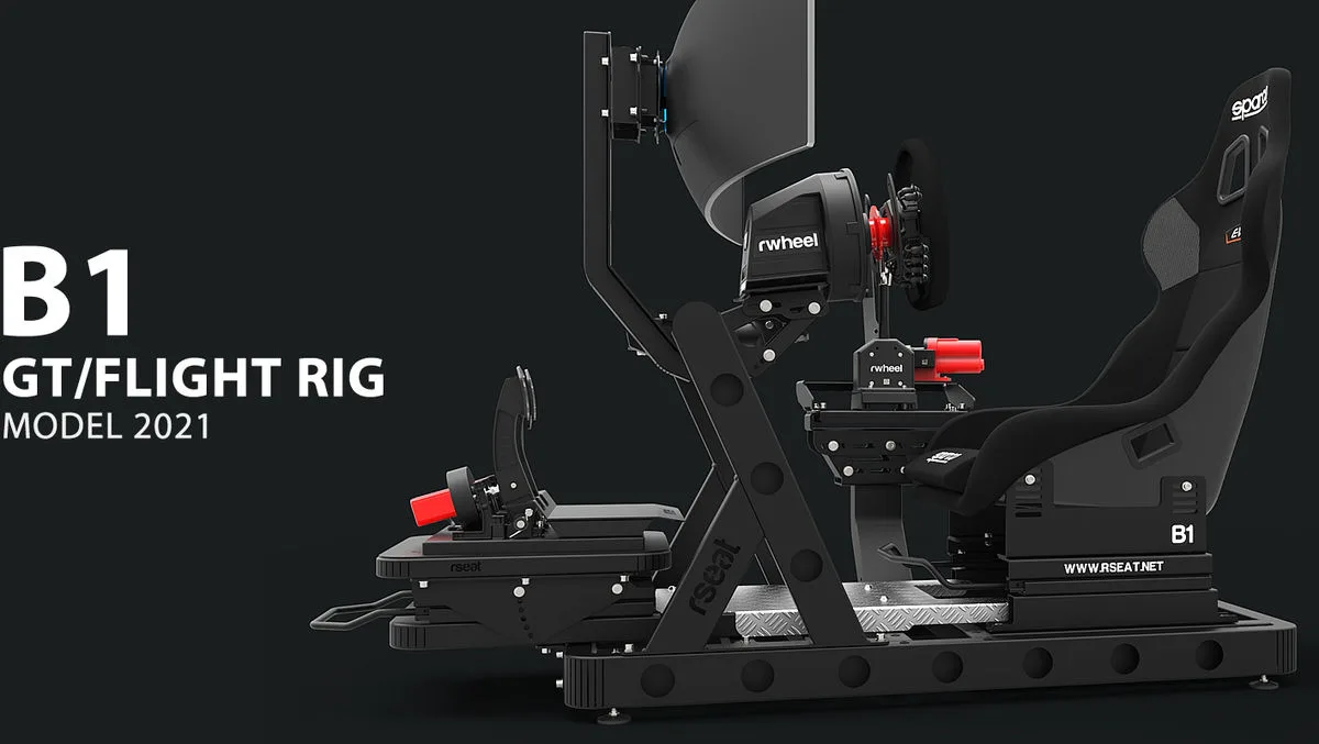 rSeat B1 Noir Sièges simulation gaming