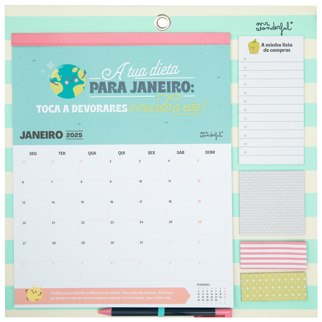 Calendário Parede Mag 2025 - Bem-Vindo