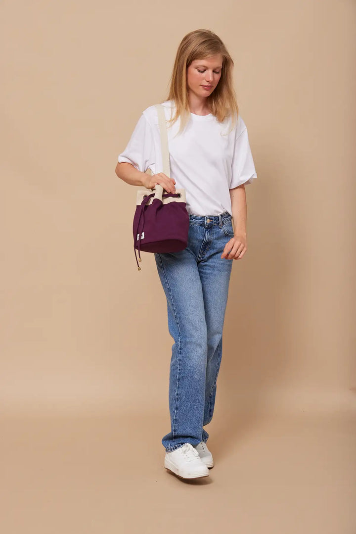 Sac seau Julie Prune