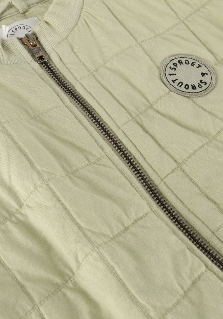 Sproet & Sprout olijf sproet & sprout jack quilted sweat jacket