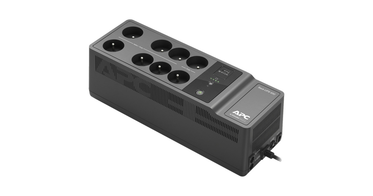 APCBack-UPS BE650G2-FR - Noodstroom ups  (Zwart, 650VA)