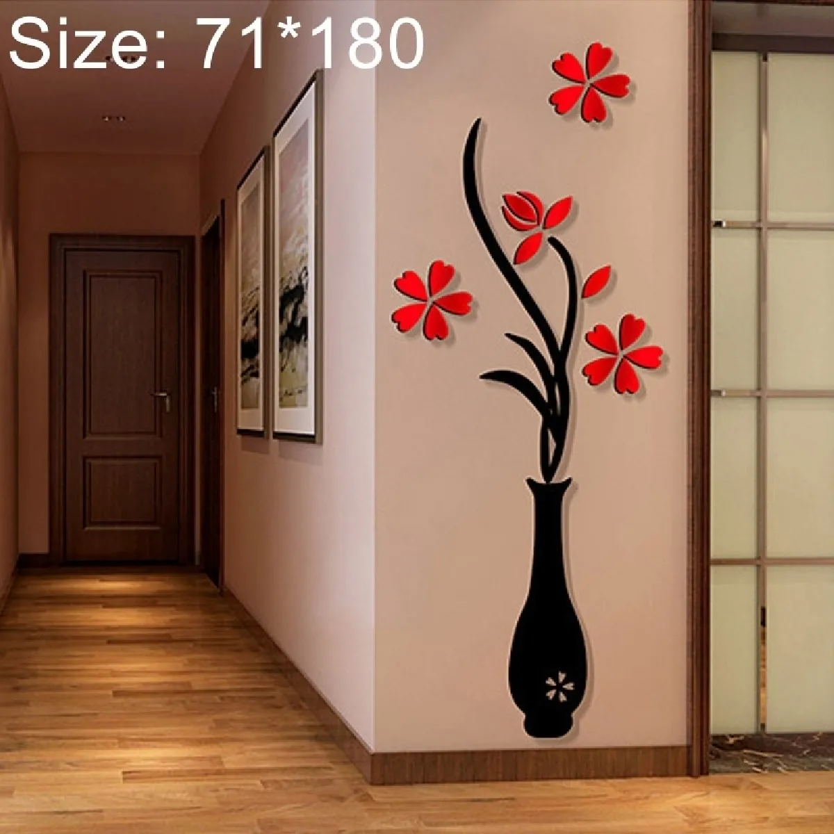 Wewoo Sticker Mural Vase 3D