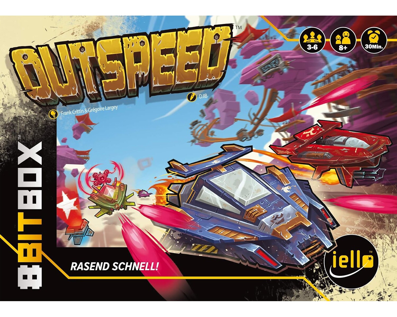 IELLO 515453 - Spielesammlung - 8 Bit Spiel Box Brettspiel Gesellschaftsspiele Spiel