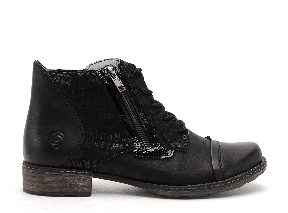 Remonte boots bottine plates femme d437807 noir