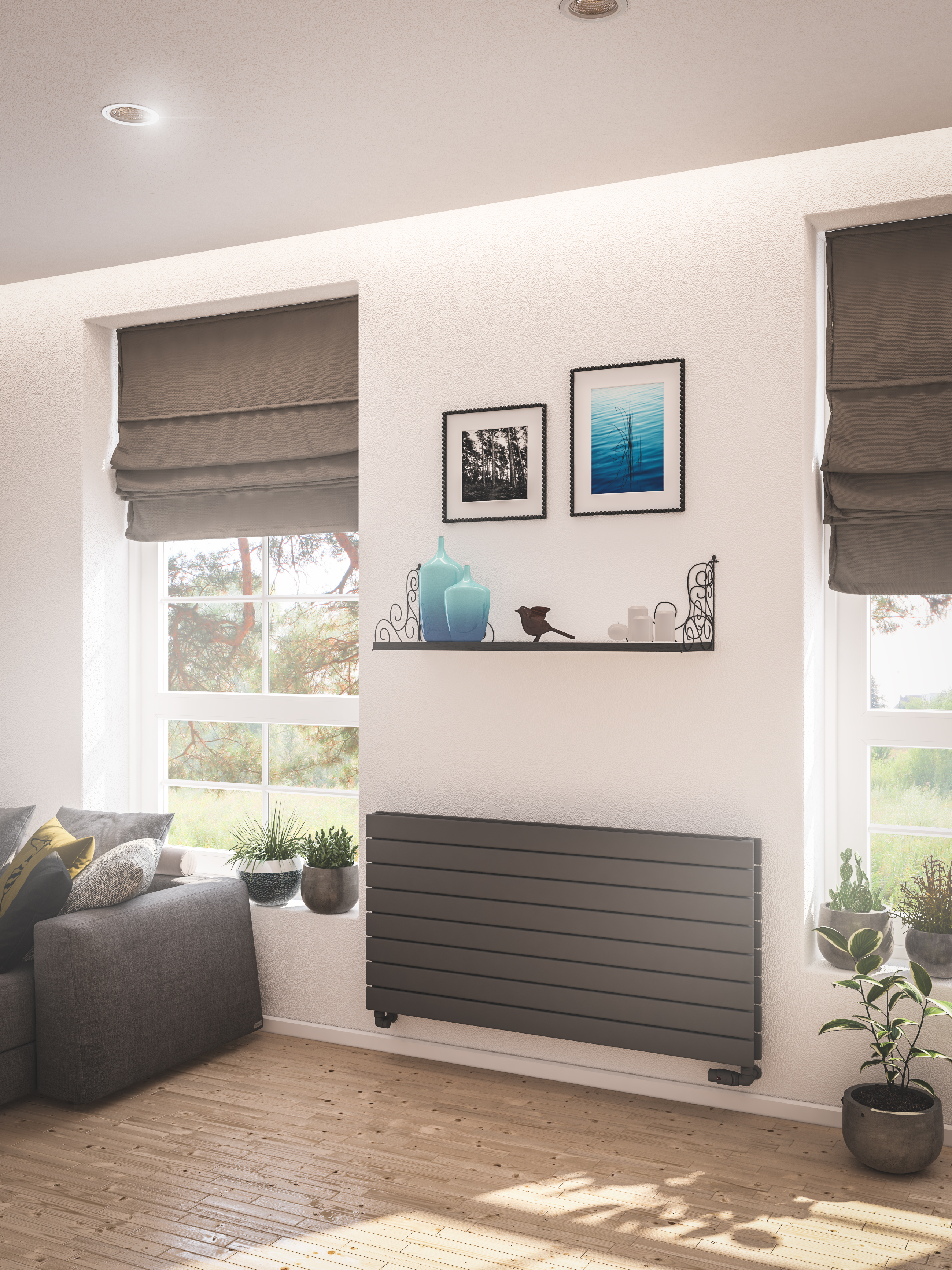Eastbrook Addington type 21 radiator 120x60cm staal 1983W antraciet