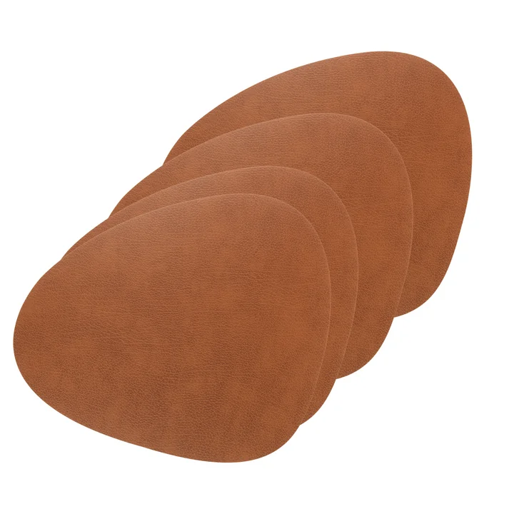 Lind DNA - Tischset Curve L, Bull natur (4er-Set)