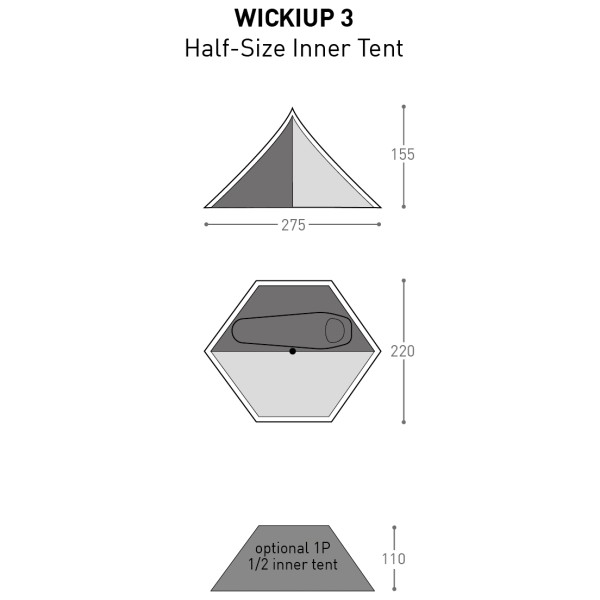 Bach - Wickiup 3 Half-Size Innertent - Tente intérieure