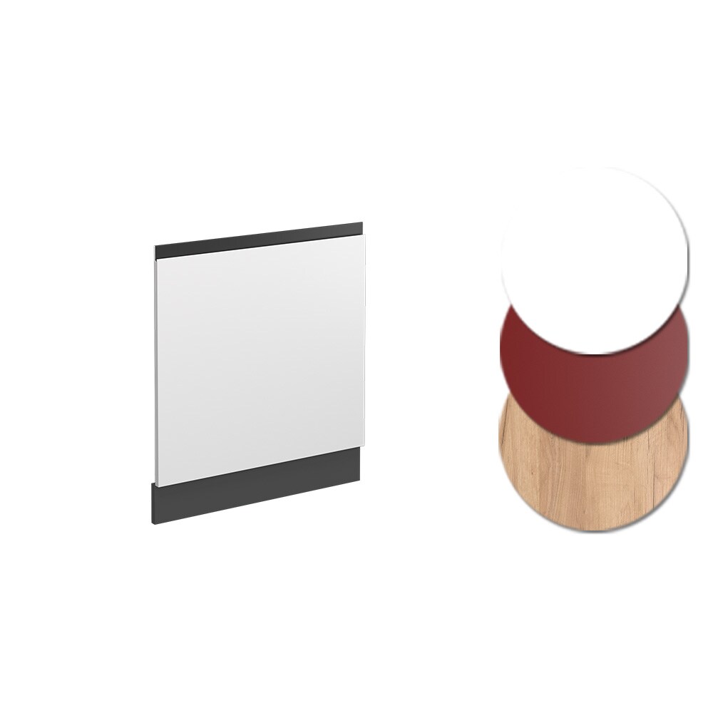 Vicco Geschirrspülerblende Küchenschrank Küchenmöbel R-Line J-Shape Anthrazit Weiß 60 cm modern