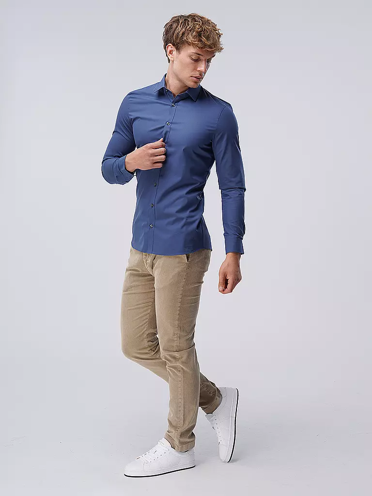 OLYMP NO.6 Business Hemd Super Slim blau