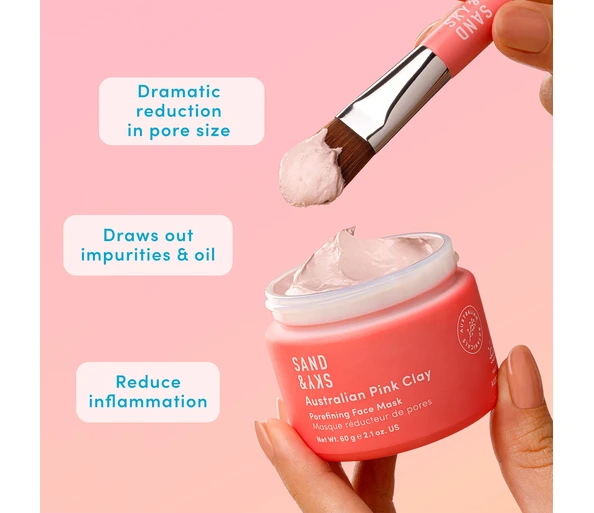 SAND & SKY Australian Pink Clay Porefining Face Mask