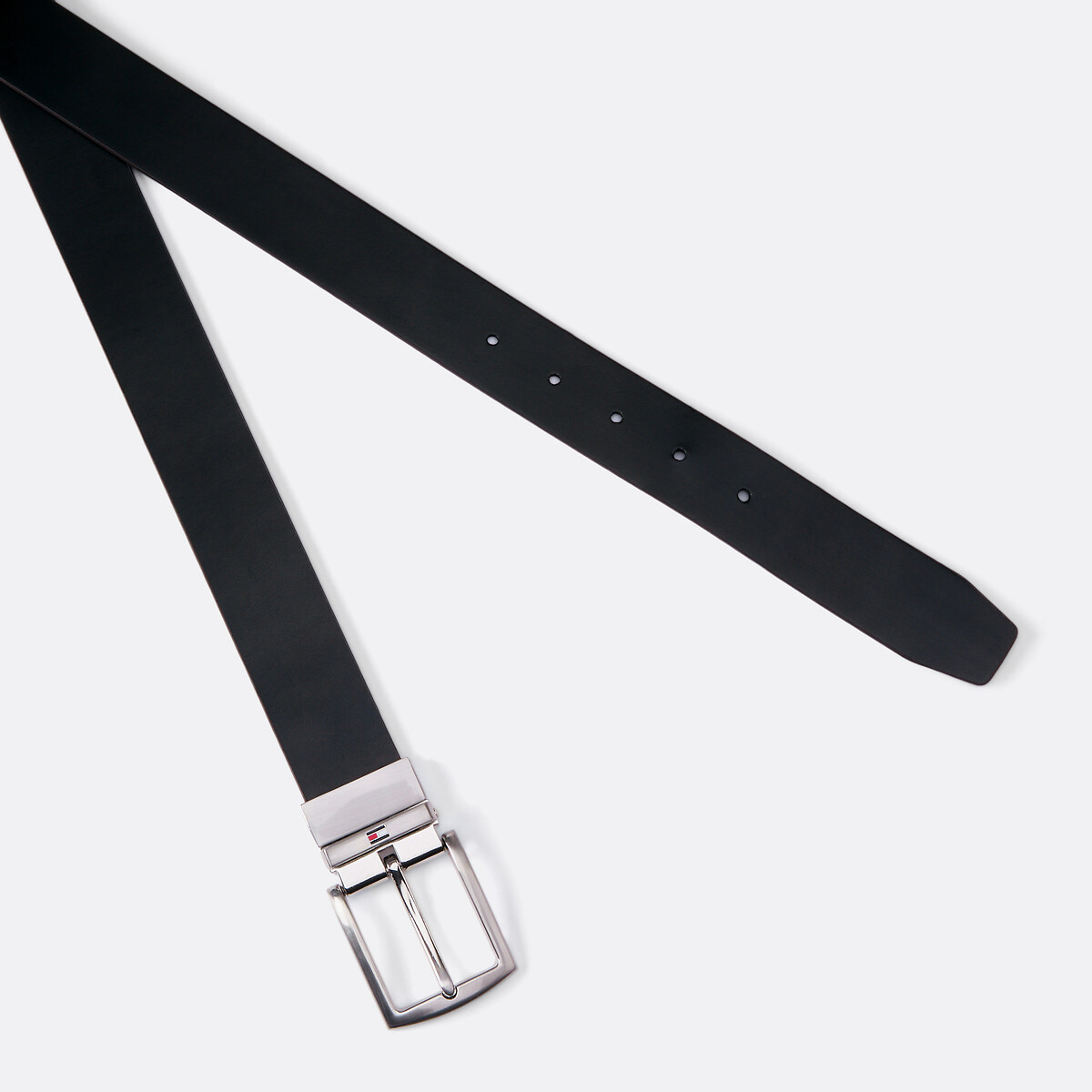 TOMMY HILFIGER<br>Cinto reversível de couro Denton 3,5 cm
