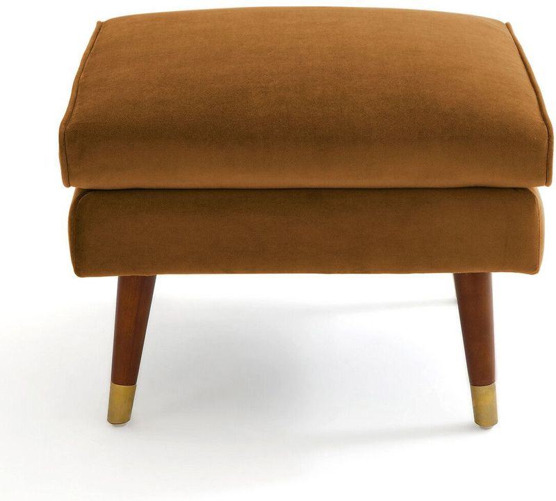 LA REDOUTE INTERIEURS - Poef - Kastanje Kleur - Fluweel - Polyester