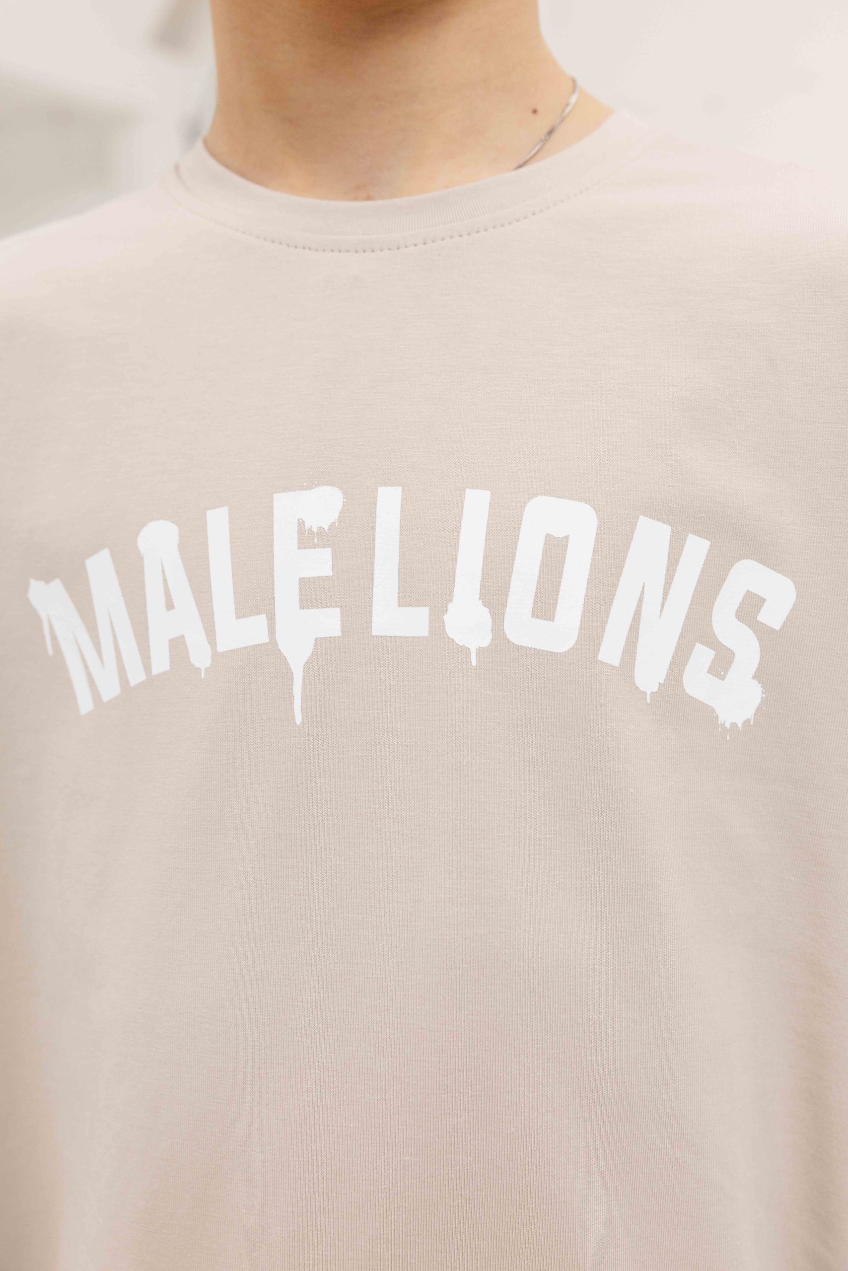Malelions Paint T-Shirt Kids Beige