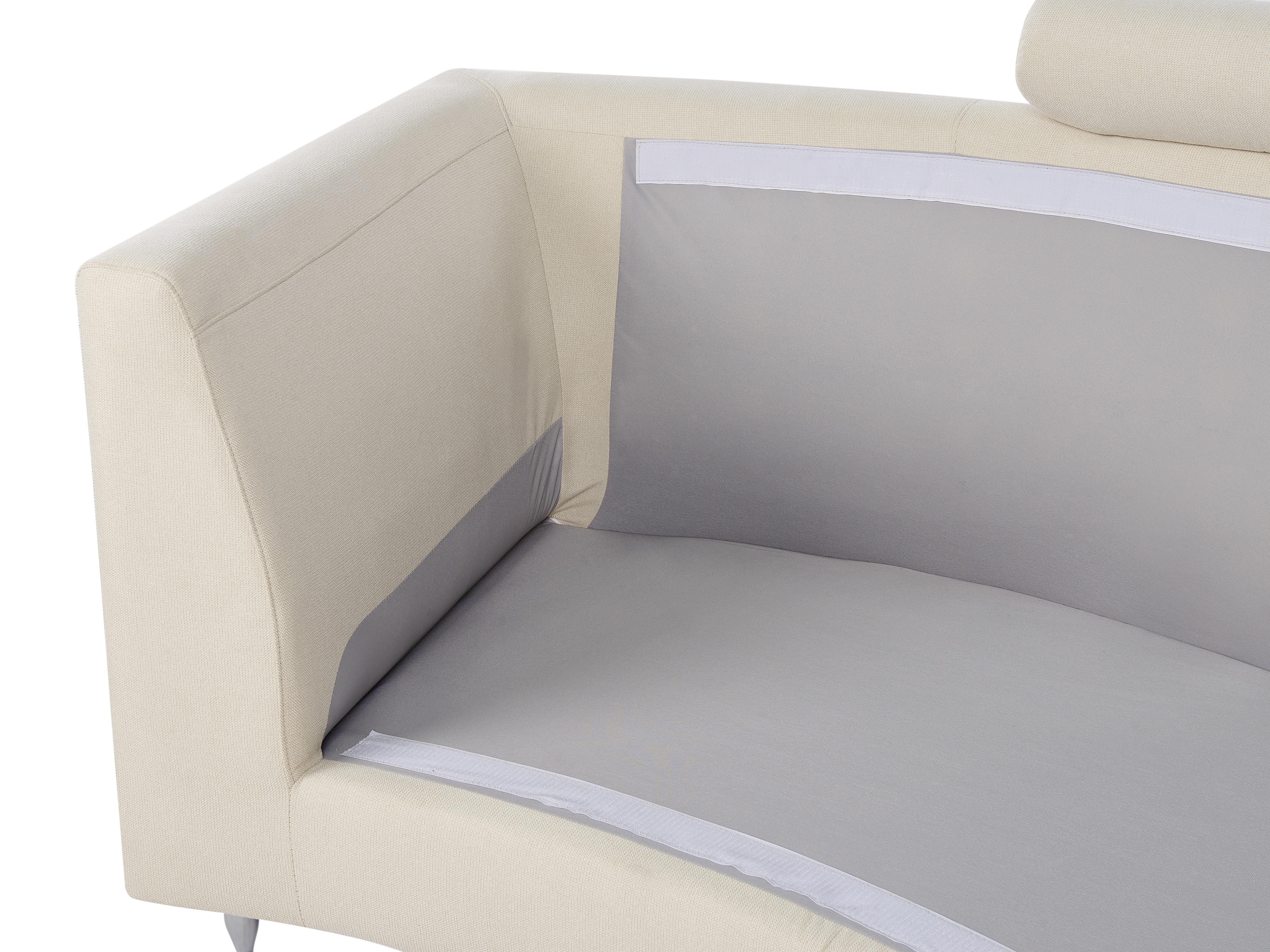 Halfronde bank 7-zits ROTUNDE Stof Beige