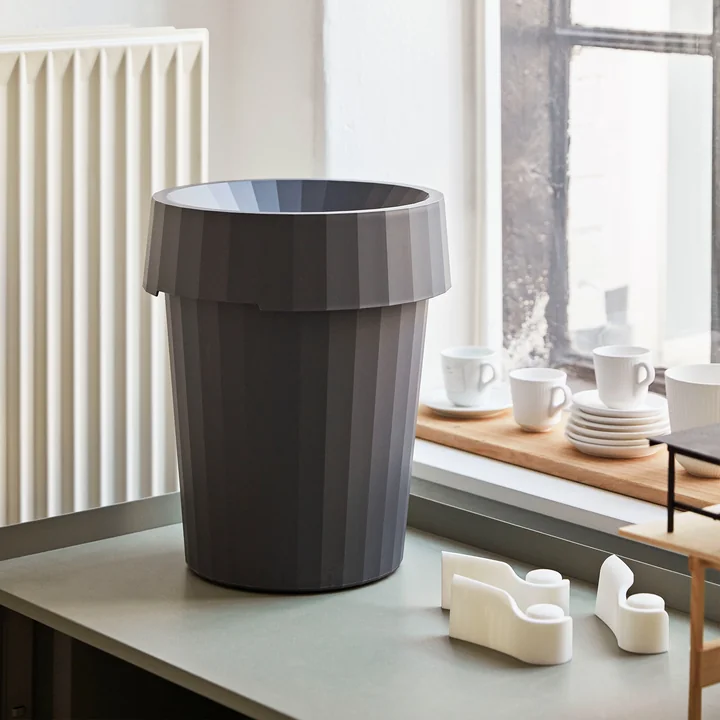 HAY - Shade Bin, Ø 30 x H 36,5 cm, 14 l / grau