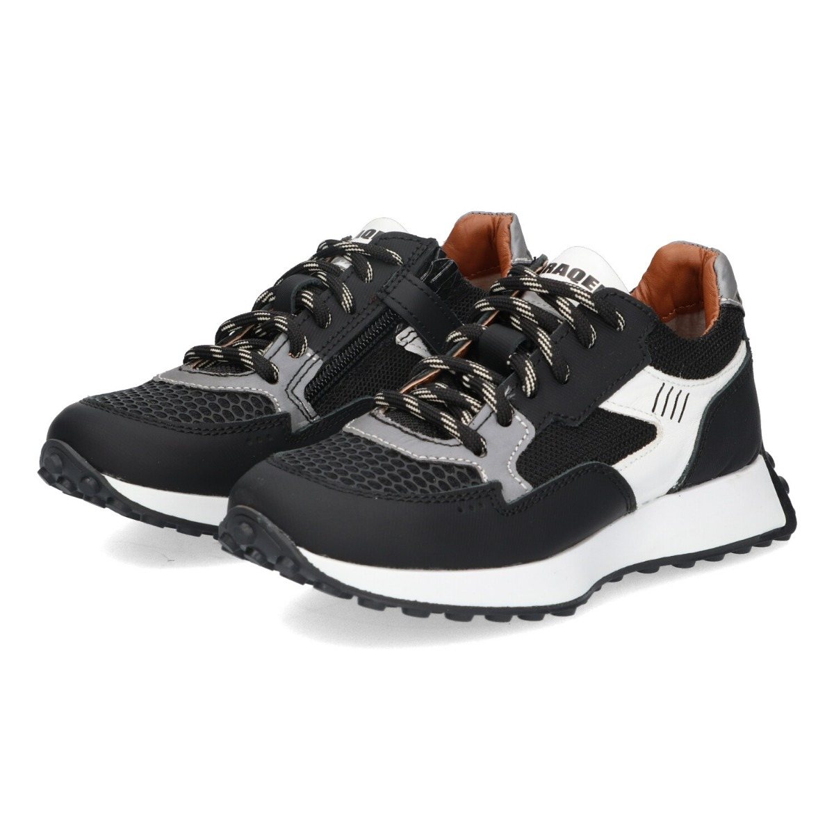Pelle Porto - Lage Sneakers Braqeez Zwart
