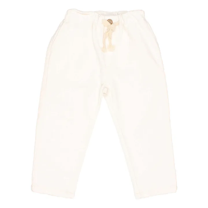 Búho Pantalon Casual Molleton | Ecru