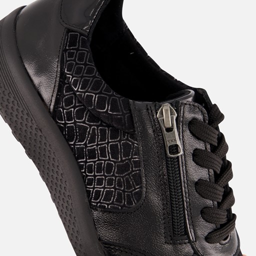 Feyn Stretch Sneakers zwart Synthetisch