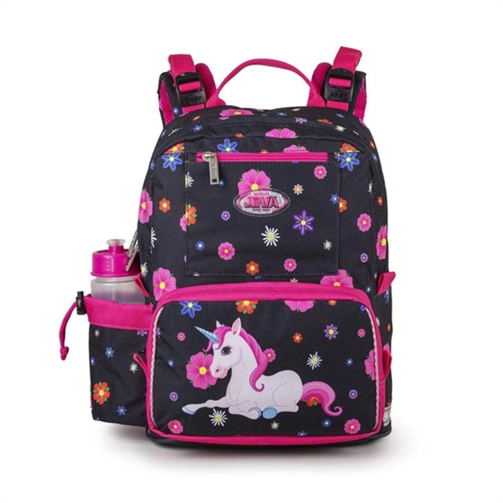 Skoletaske My Flower Unicorn - JEVA → Luksusbaby.dk