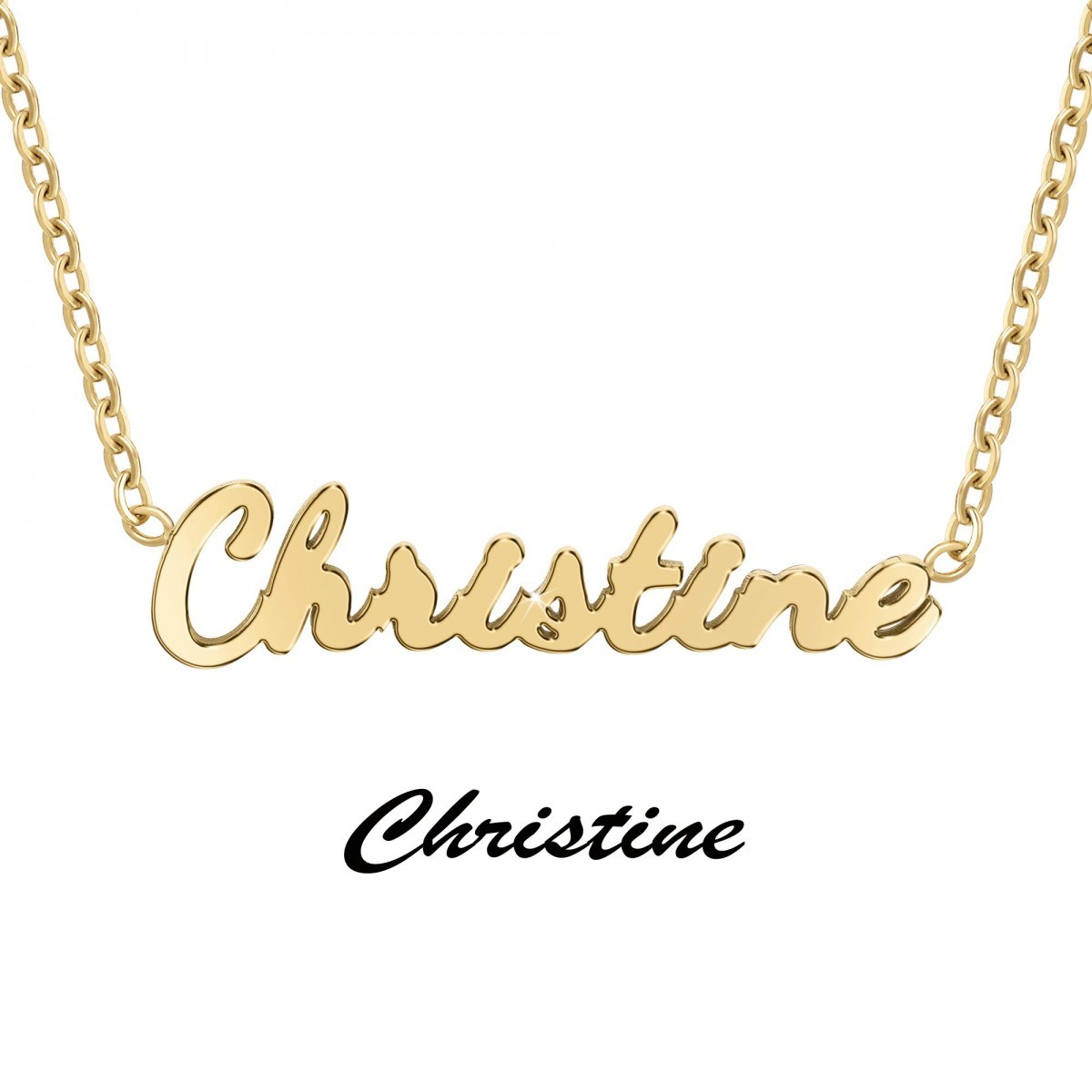 Christine - Collier prénom