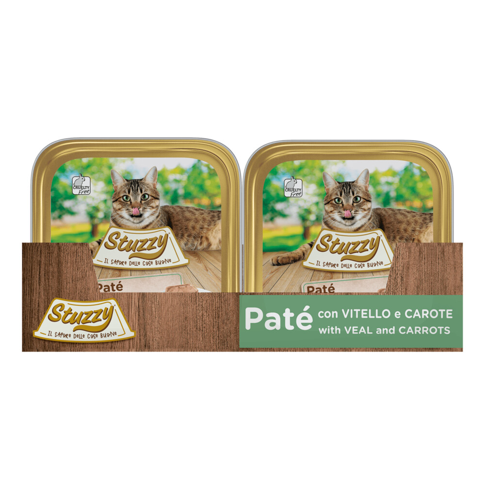 32x Stuzzy Kattenvoer Paté Kalf - Wortel100 gr