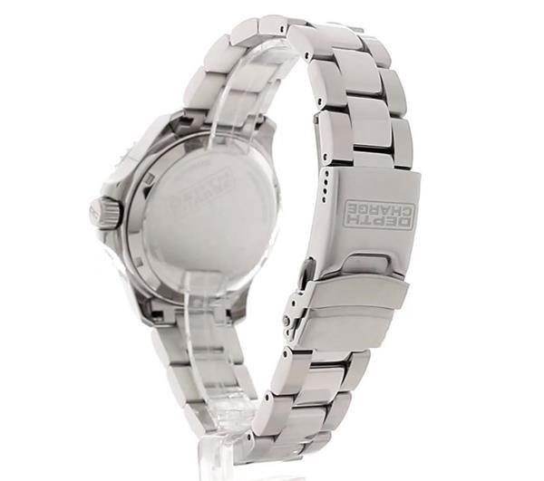 Depth Charge Stainless Steel Black Dial Dive Watch