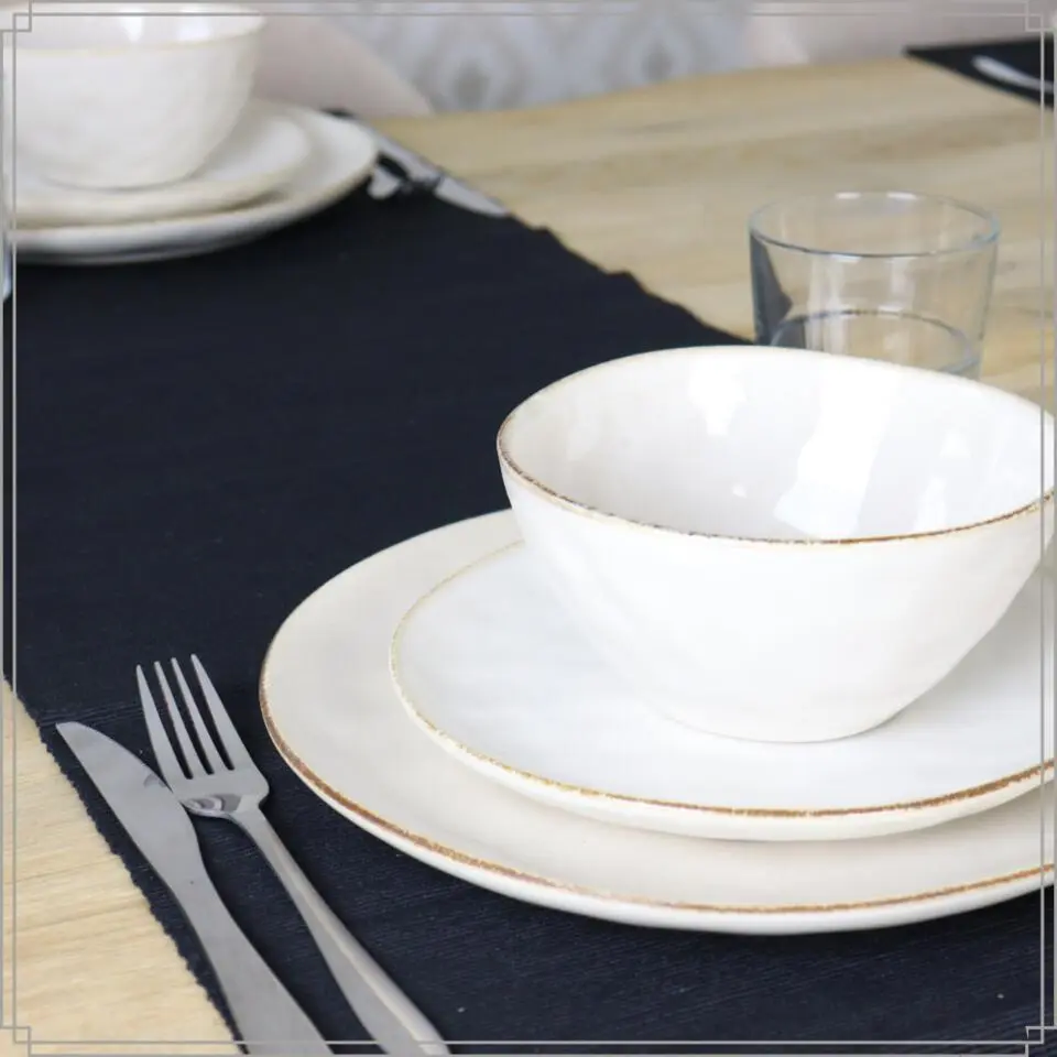 OTIX Ontbijtborden Bordenset 6 Persoons Beige 21cm Keramiek