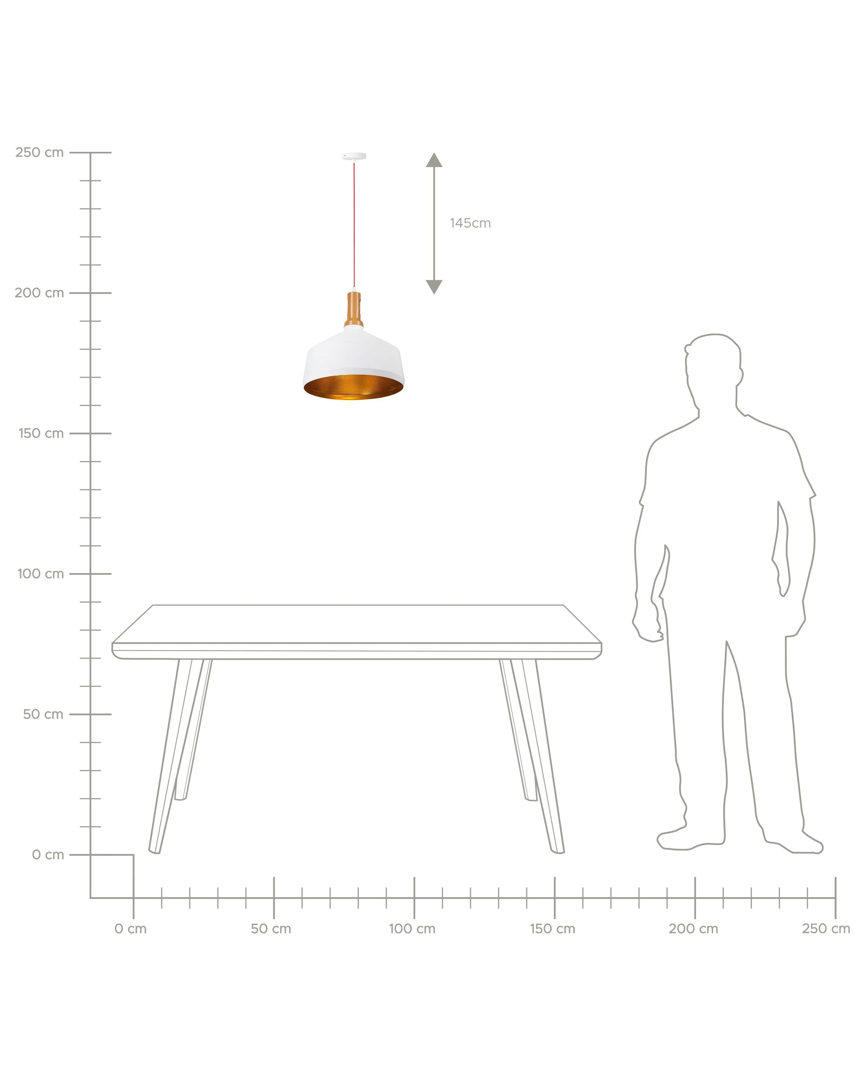 Hanglamp SEPIK Metaal Wit