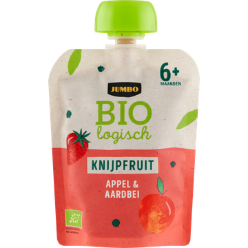 Jumbo Biologisch Knijpfruit Appel & Aardbei 6+ Maanden 90 g