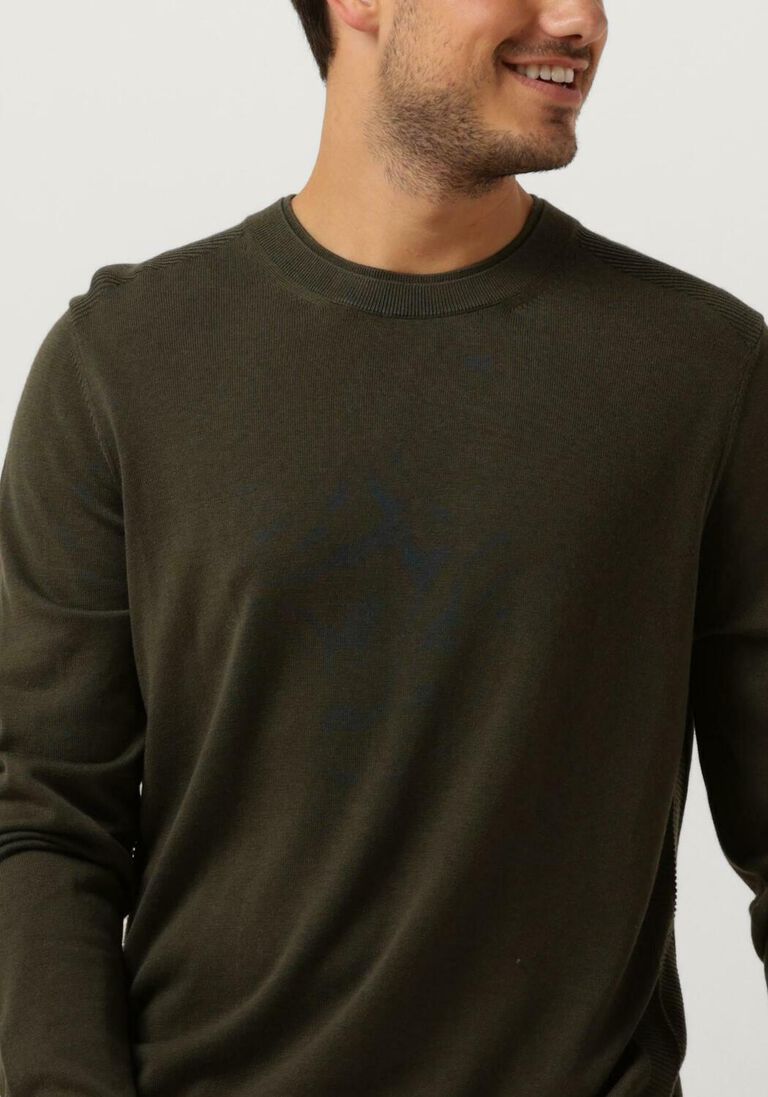 VANGUARD groene vanguard trui crewneck cotton modal