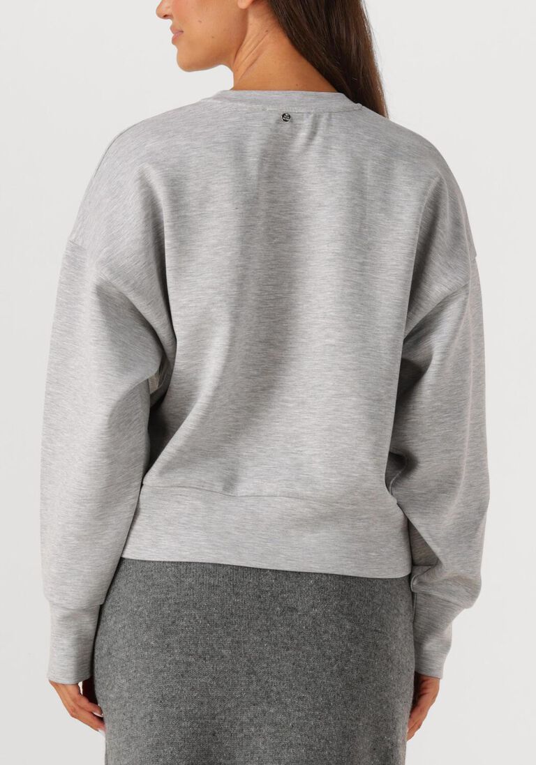 lichtgrijze mos mosh sweater mmrenzi o-ls sweatshirt