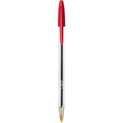 BIC Cristal - Stylo à bille - rouge - 1 mm - pointe moyenne