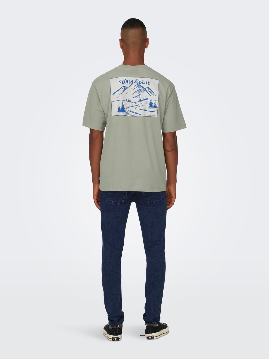 ONSELI T-shirt Seagrass