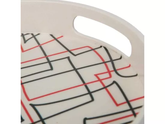 Ensemble de 2 plateaux en bambou colorés