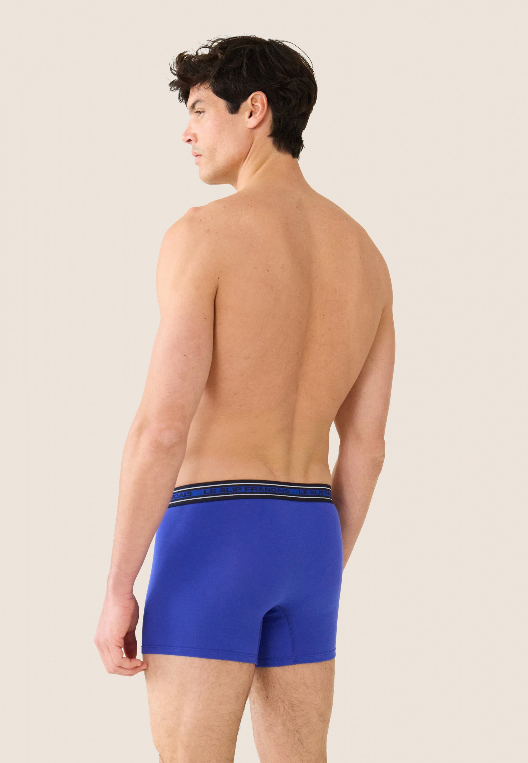 Boxer long en coton-Michel Bleu Éblouissant
