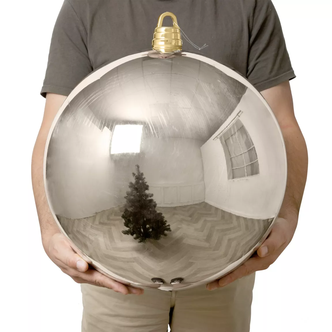 Boule de Noël (D400 mm) New Alpine XXL Perle