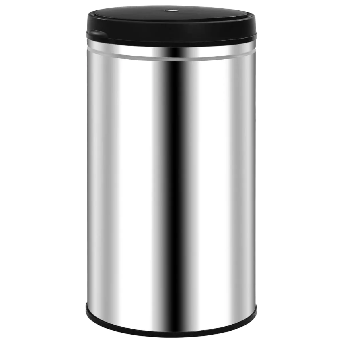 vidaXL Poubelle à capteur - 60L - Argenté