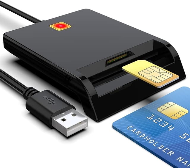 NÖRDIC USB-A Smart- og SIM-kortlæser ISO7816 ID-kort EMV Kreditkort