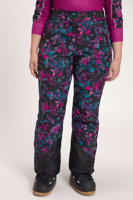 Skihose, Blüten, wasserdicht, Klettriegel, Schneefang