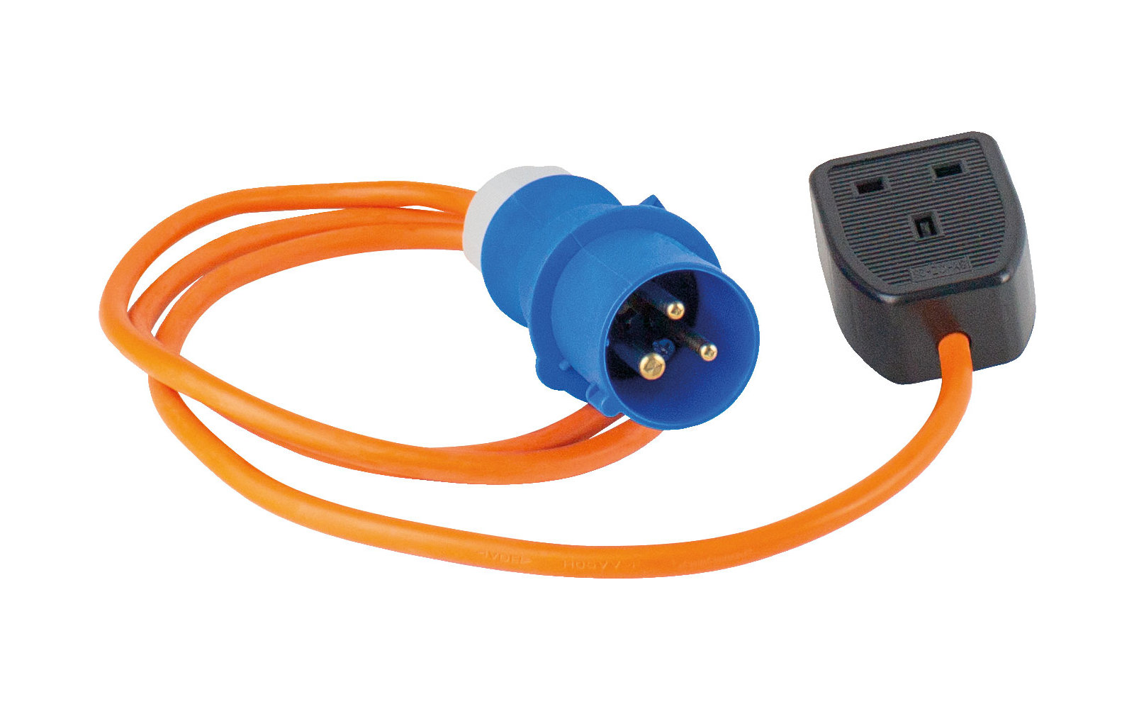CEE-Adapterleitung CEE-Stecker 3-polig auf GB-Kupplung 1,5 m
