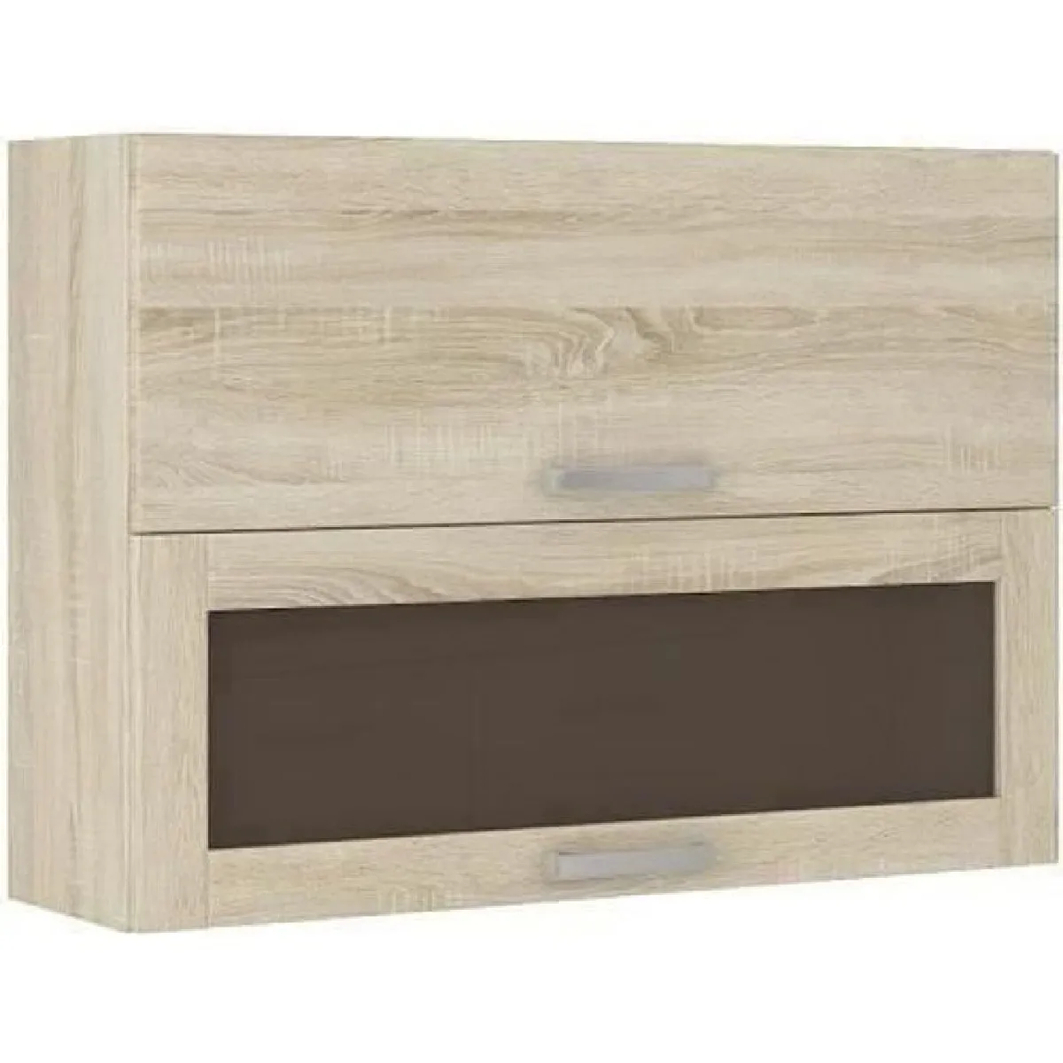 TBS Meuble Haut Vitré 2 Portes Basculantes