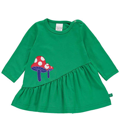 Freds WoRød Kjole - Mushroom - Earth Green m. R?d