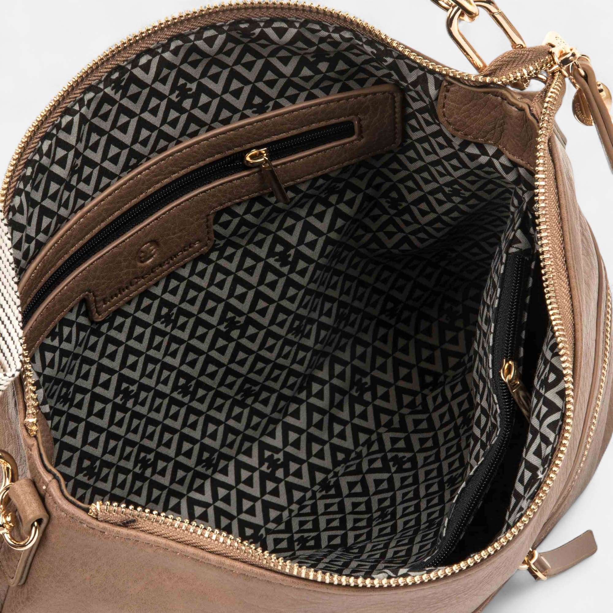 Sac bandoulière taupe