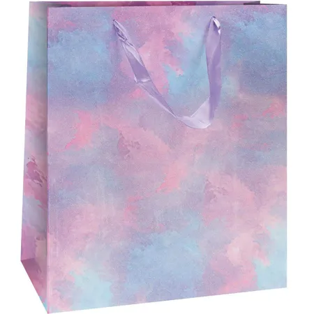 Trötsch Geschenktasche Rainbow Glitter medium, 1 Stück, 4-fach sortiert