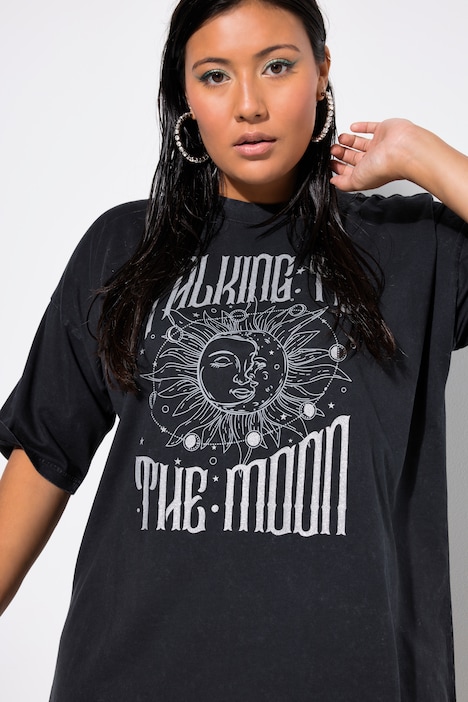 T-Shirt, Oversized, Vintage Look, Sun-Print