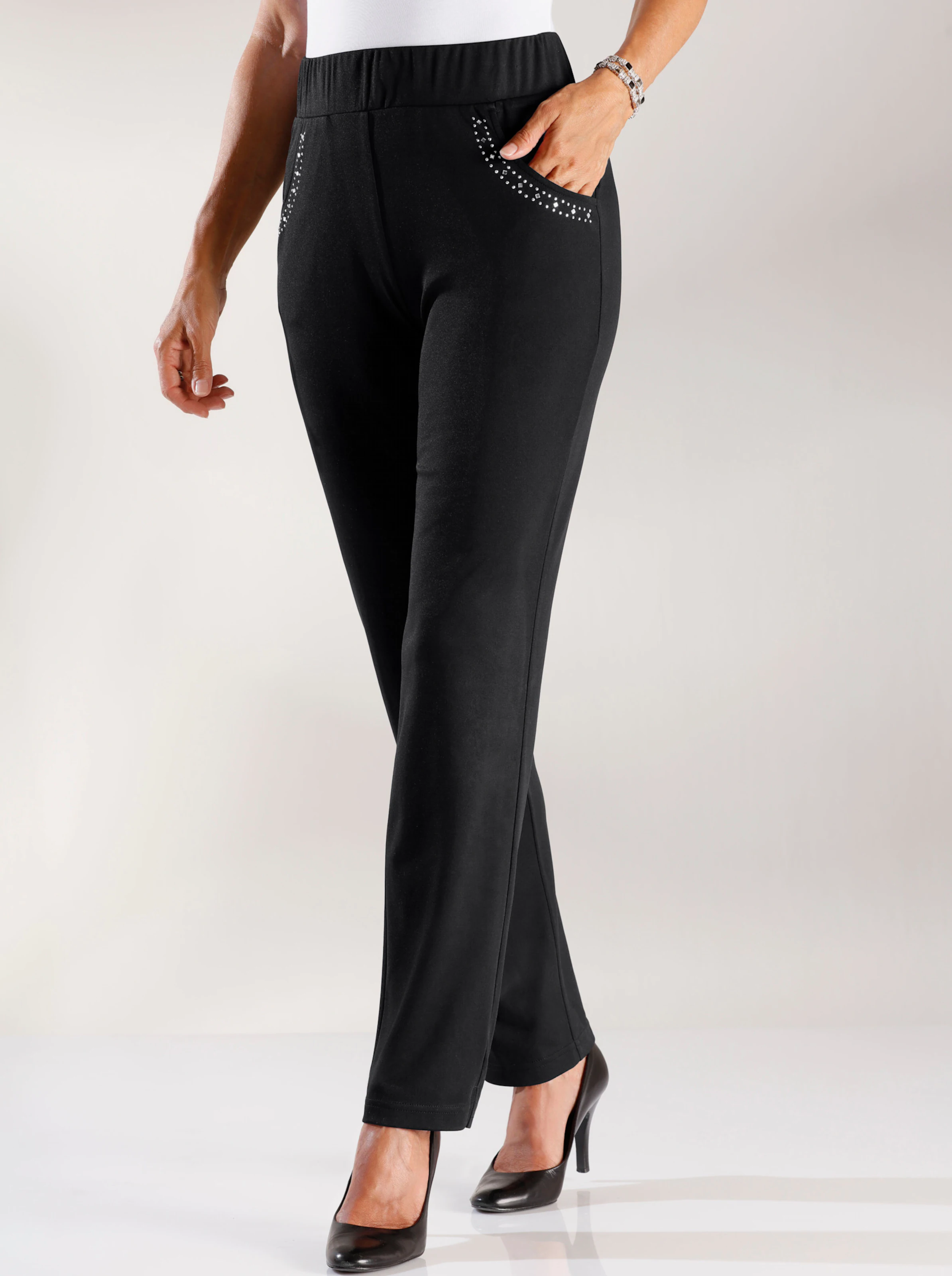 Schlupfhose mit Ziersteinchen