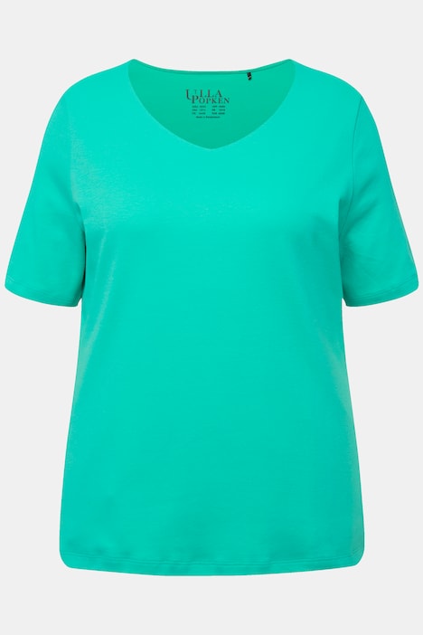 Shirt, doppellagige Vorderseite, Slim, Rundhals, Halbarm