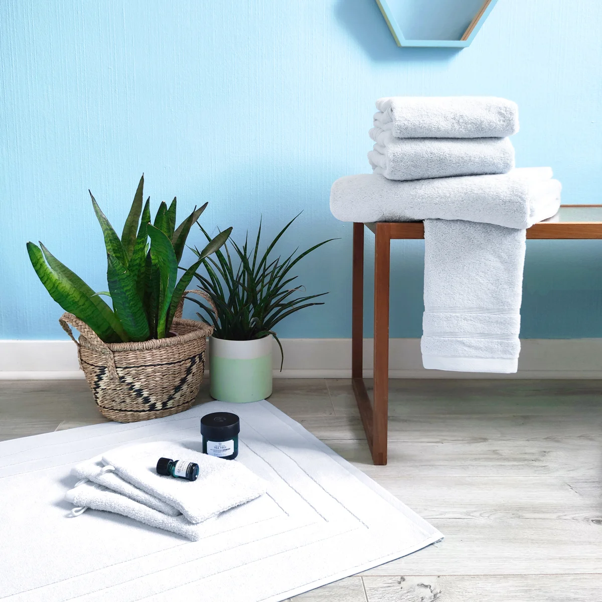 Drap de bain DODO MINERAL - Coloris BLANC