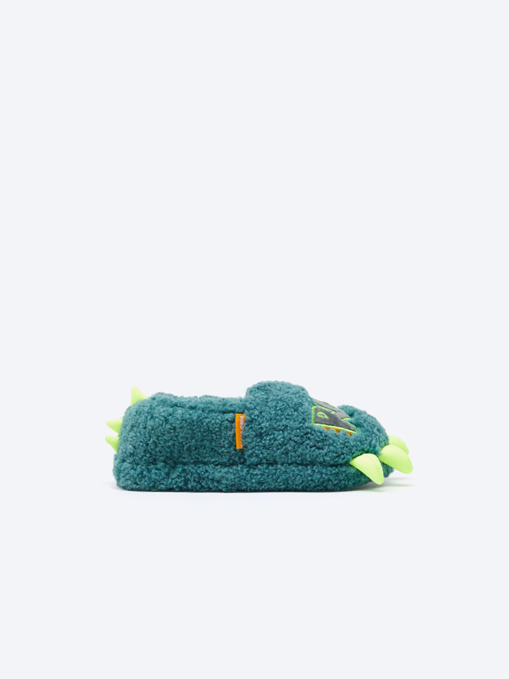 Pantufas com Garras de Dinossauro - Verde